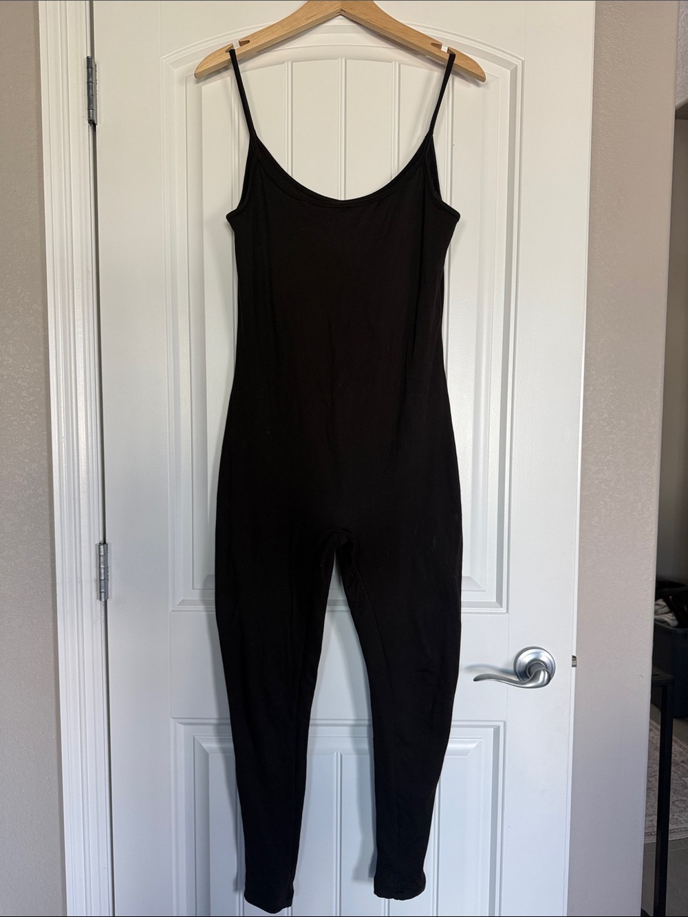 Bumpsuit Black Spaghetti-Strap Jumpsuit
